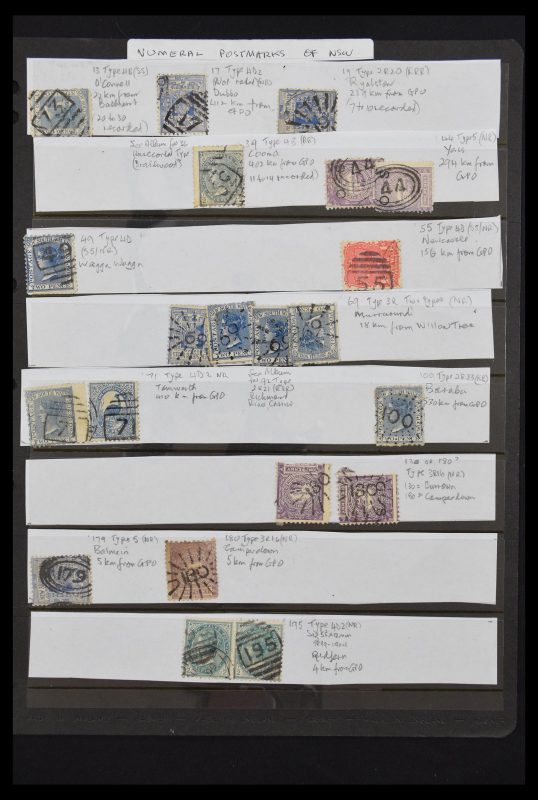 30572 Numeral cancels Australian States. - Image 1