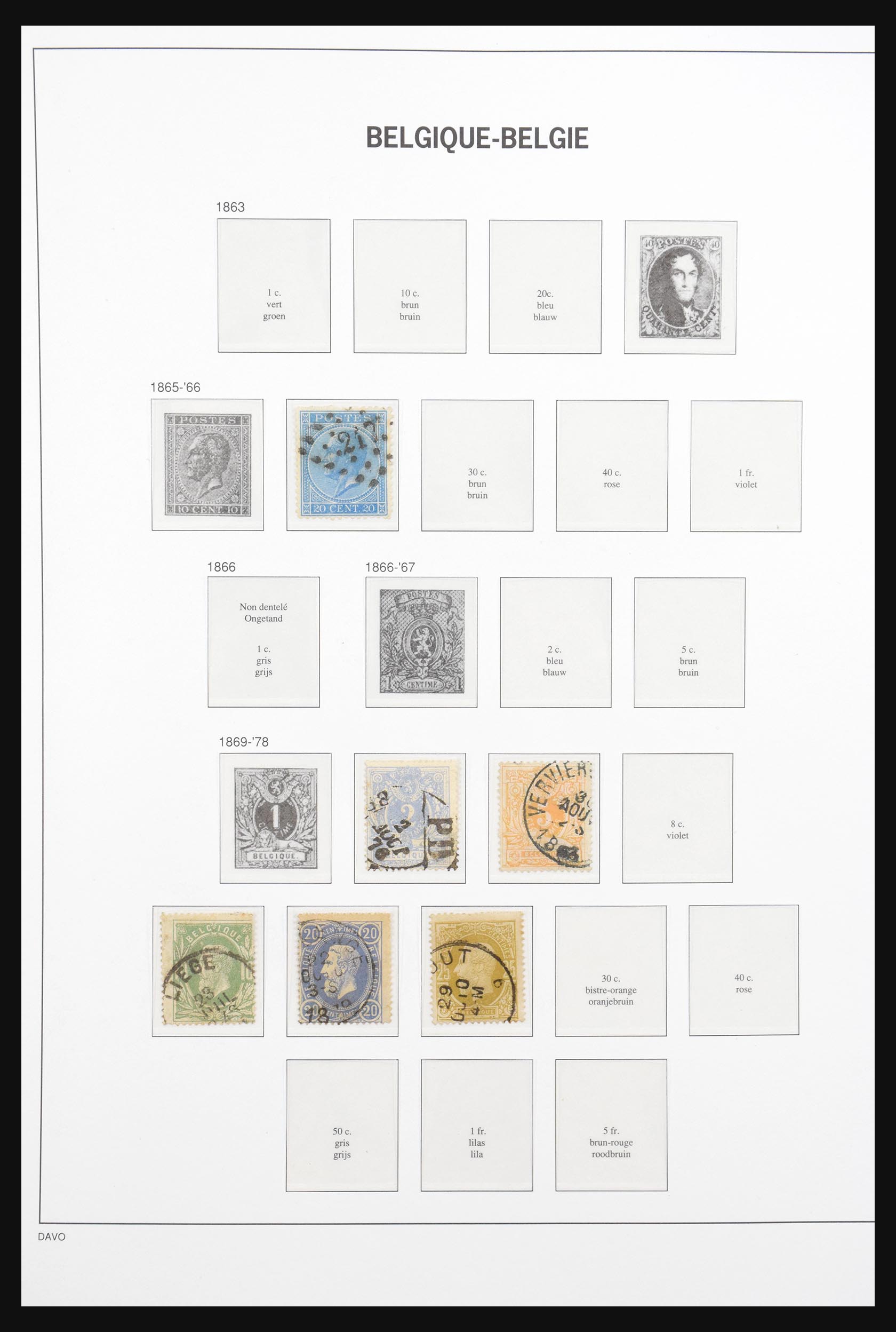 30873 001 30873 Belgium 1865-1969. - Image 1