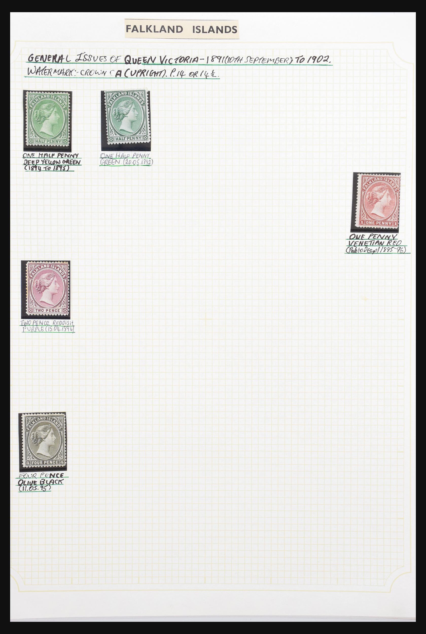 30902 002 30902 Falkland Islands 1889-1980. - Image 1