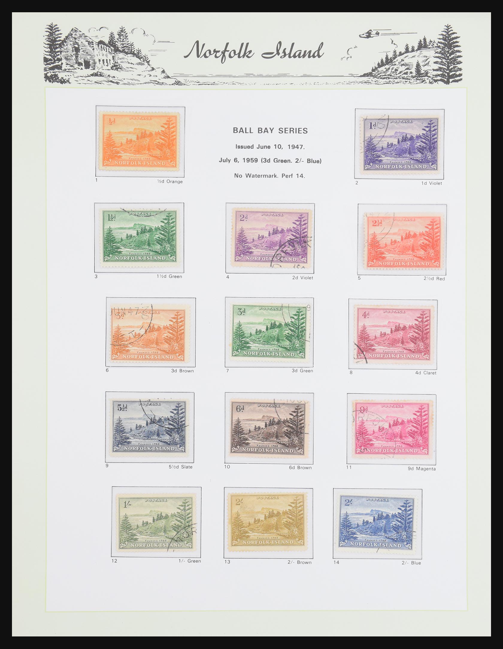 30938 001 30938 Norfolk Island 1947-2014. - Image 1