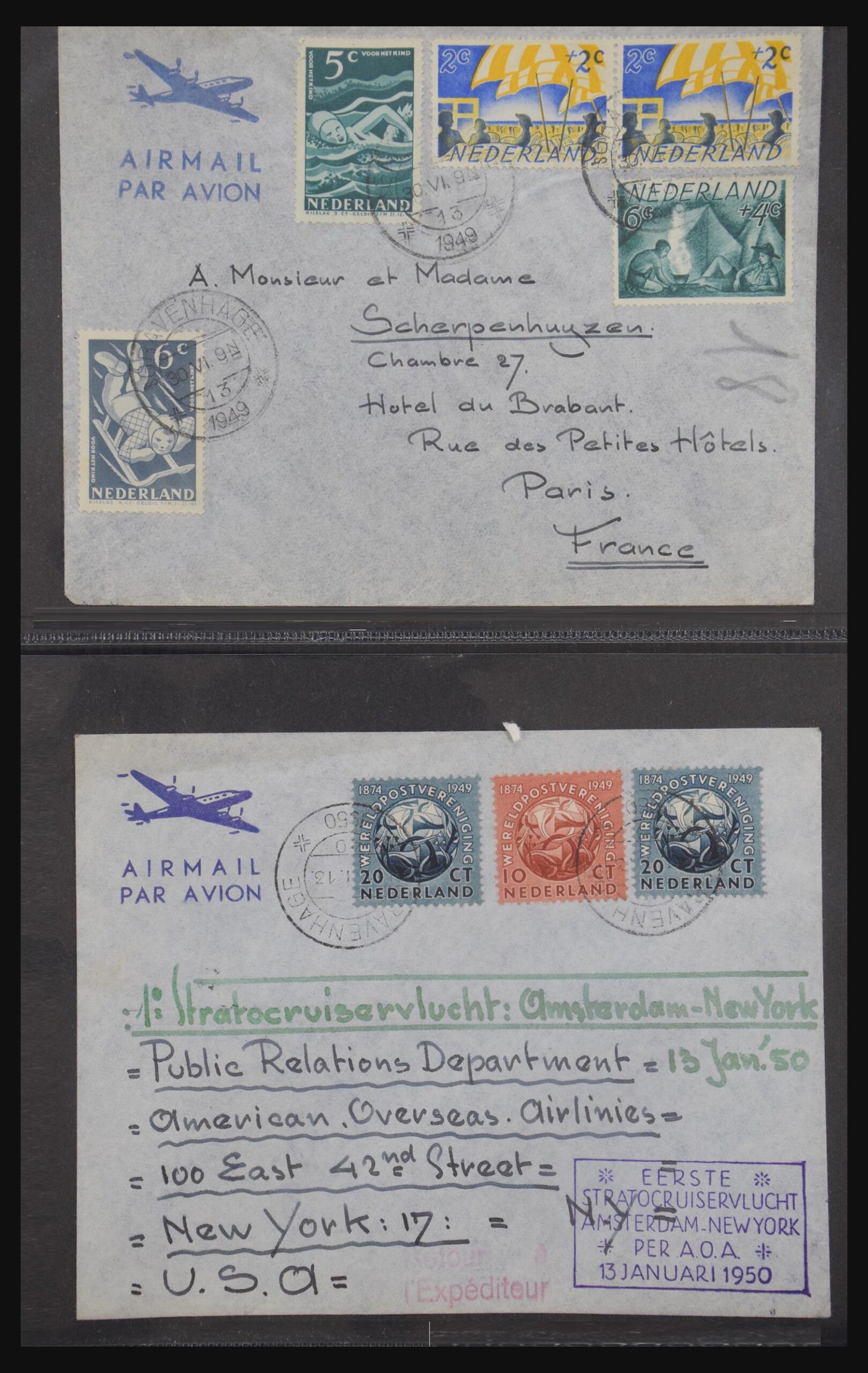 30996 001 30996 Netherlands airmail covers 1934-1959. - Image 1