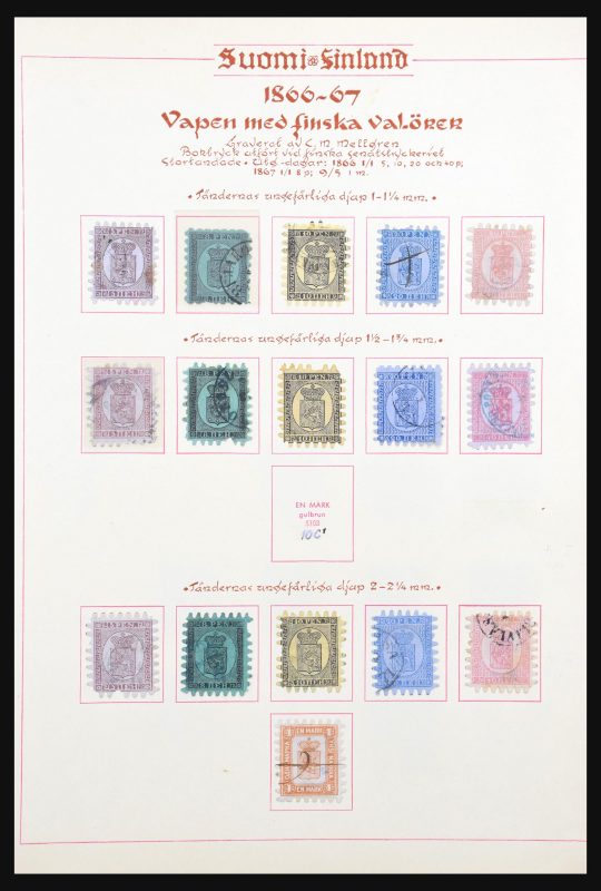 31045 Finland 1856-1974. - Image 1