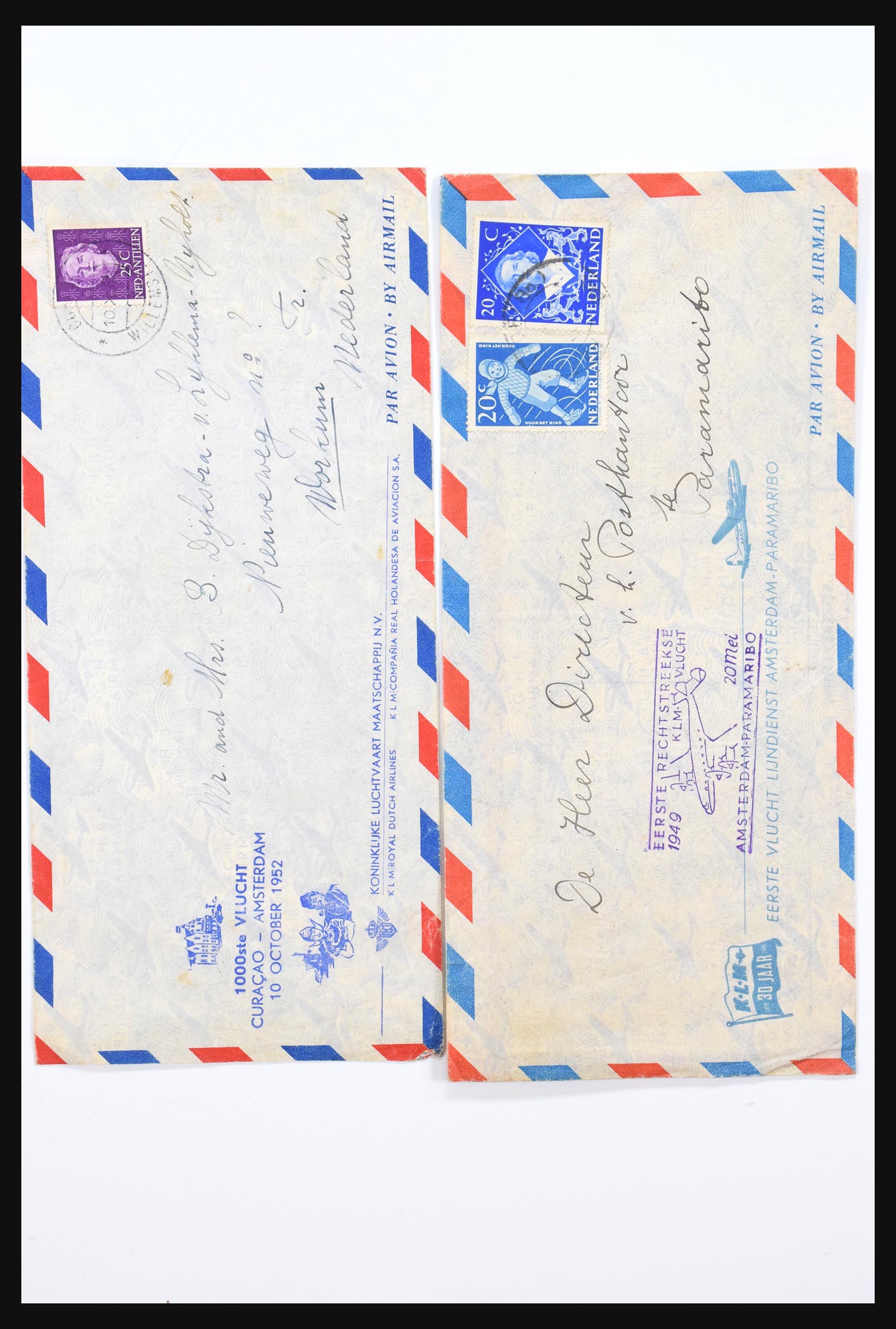 31085 001 31085 Dutch colonies airmail covers 1930-1960. - Image 1