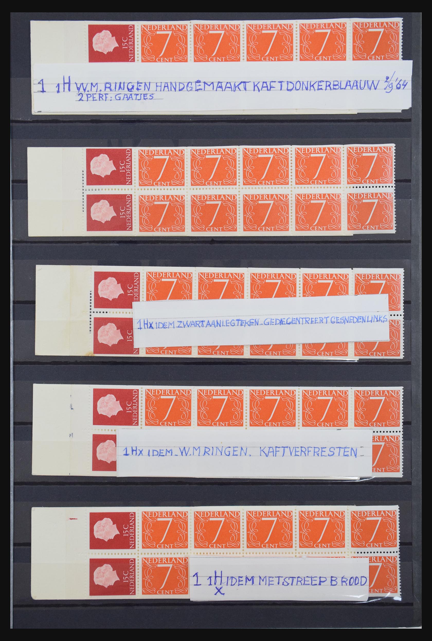 31091 001 31091 Netherlands stamp booklets 1964-2000. - Image 1