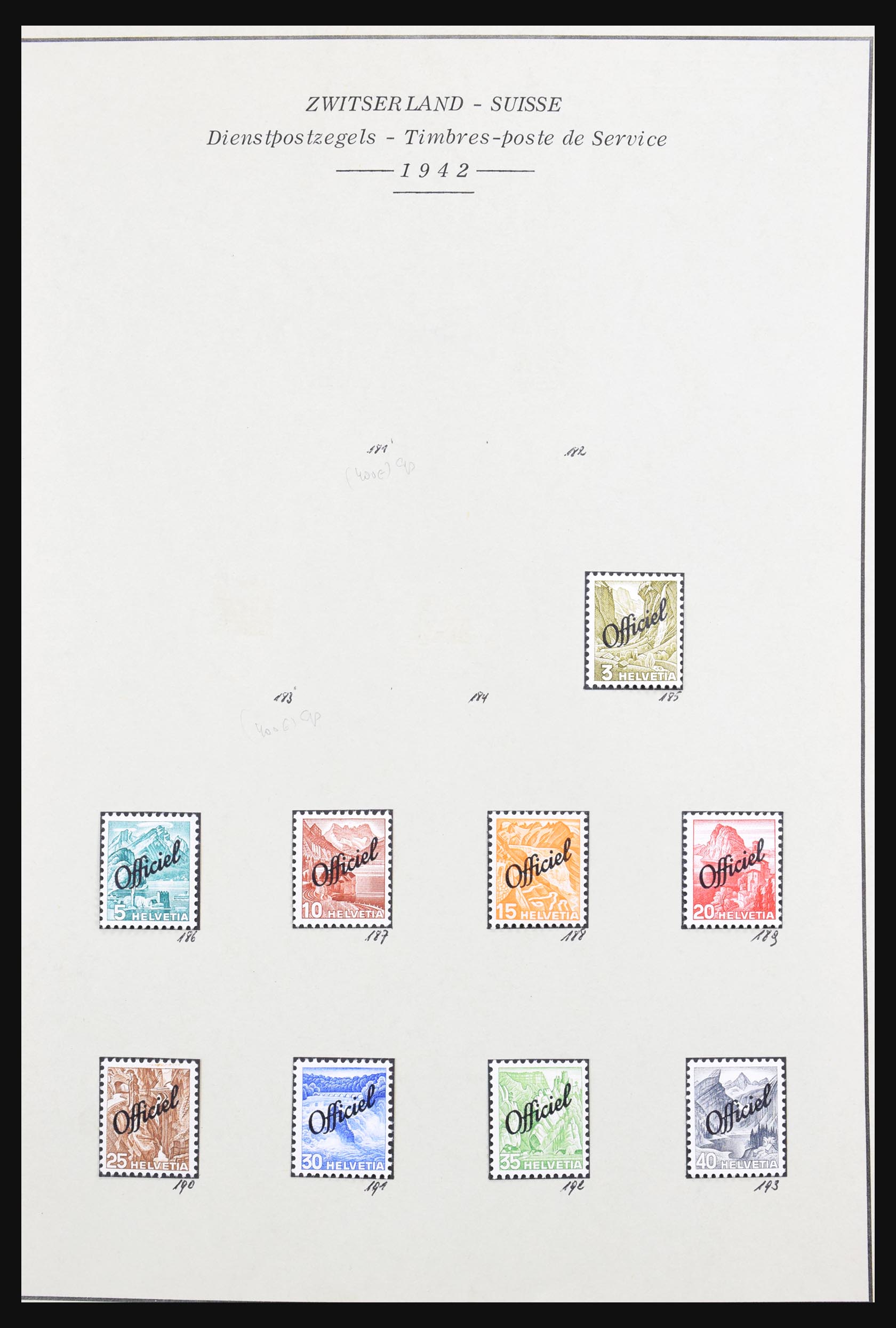 31119 001 31119 Switzerland service and combinations. - Image 1