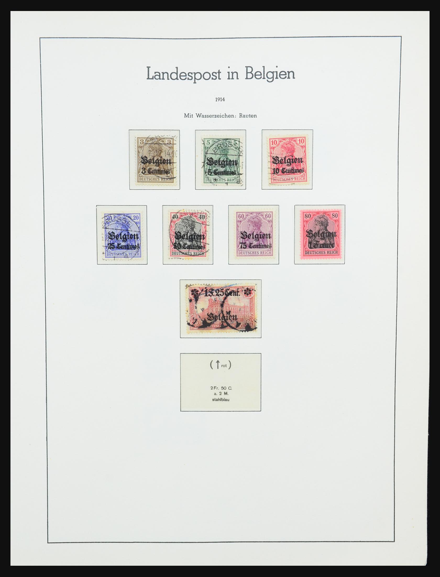 31347 001 31347 German Occupation WWI/territories 1914-1934. - Image 1