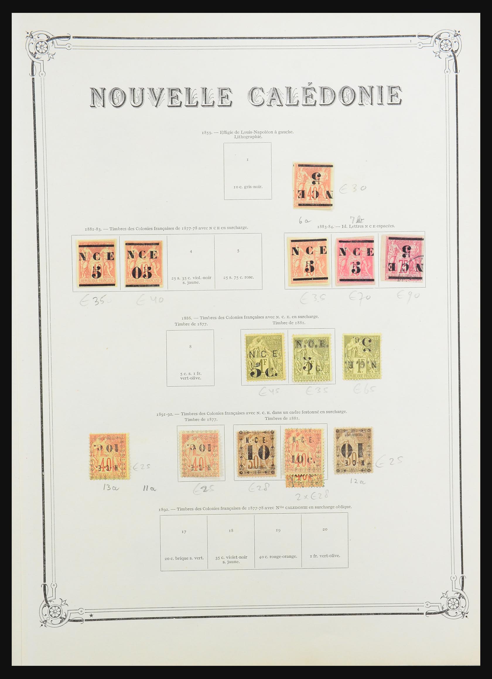 31382 001 31382 New Caledonia 1859-1995. - Image 1