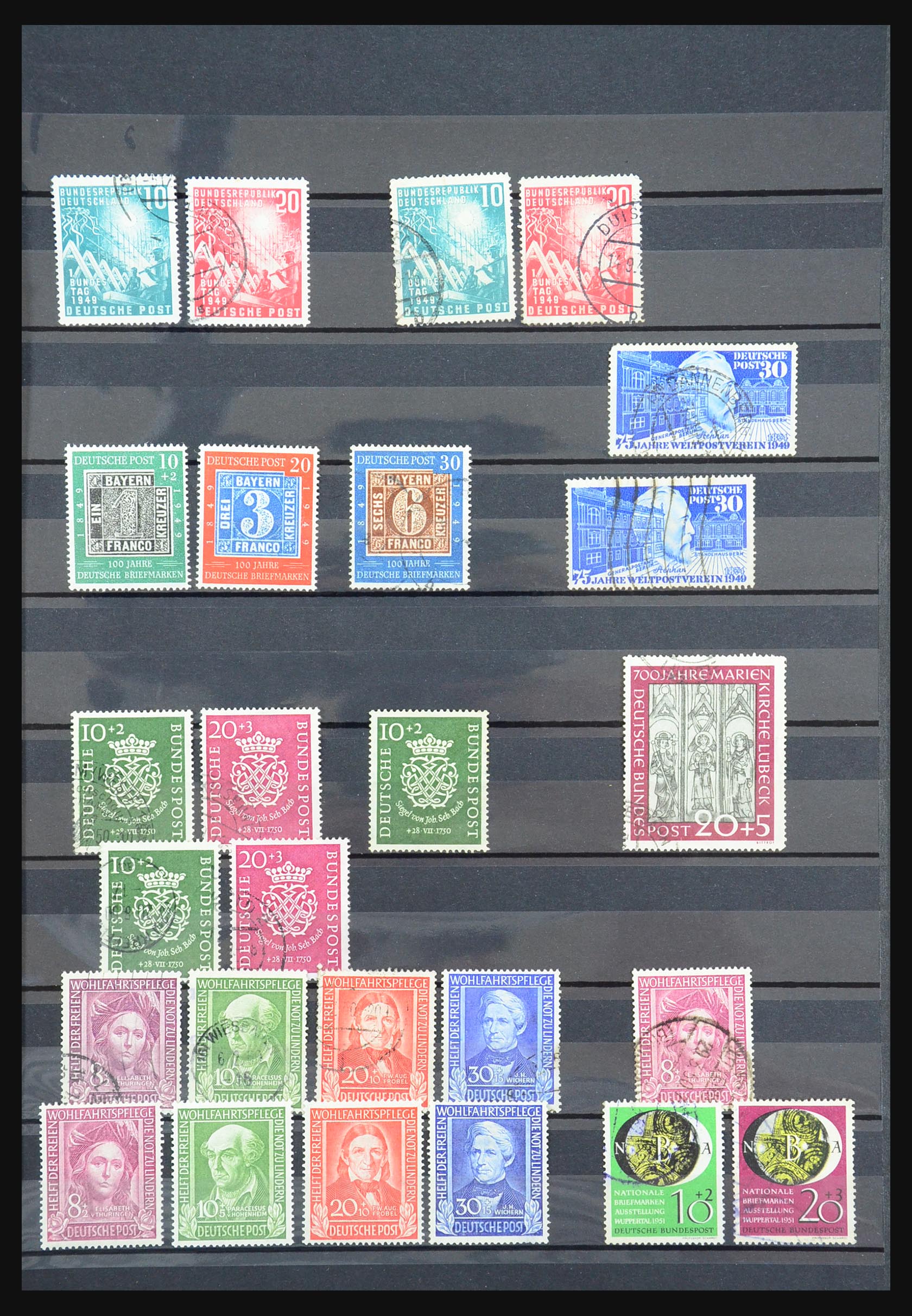 31396 001 31396 Bundespost 1949-1959. - Image 1