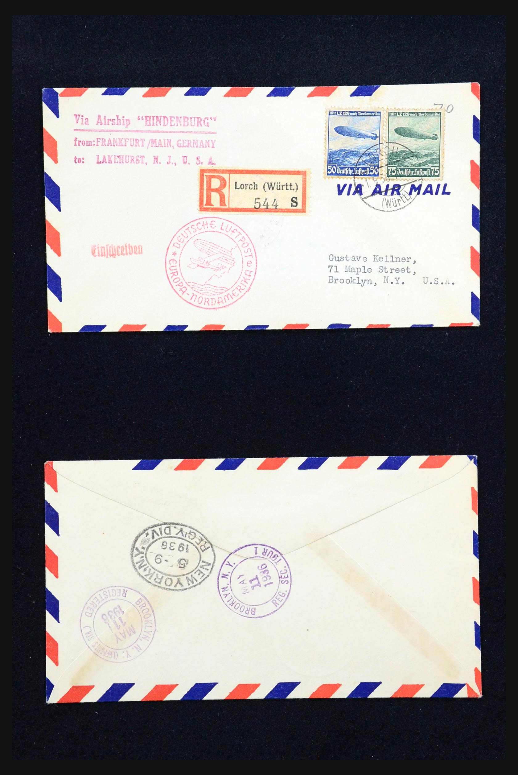 31411 001 31411 Thematic Zeppelin 1936. - Image 1