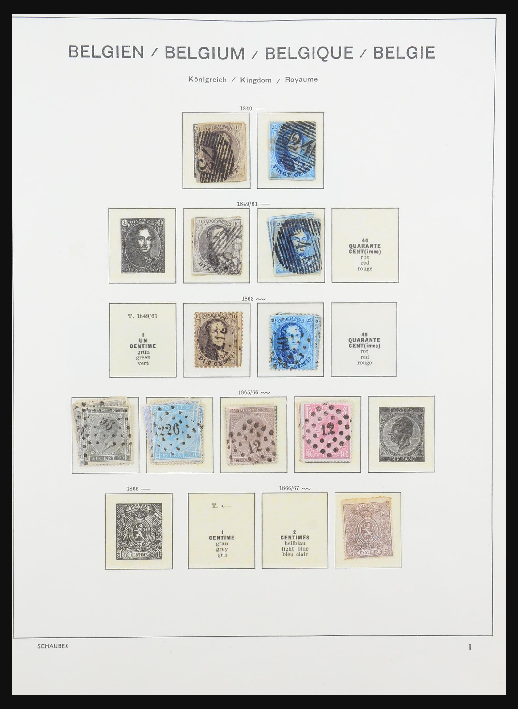 31415 001 31415 Belgium 1849-1971. - Image 1