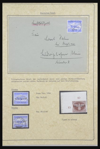 32020 German Reich Inselpost 1942-1944. - Image 1