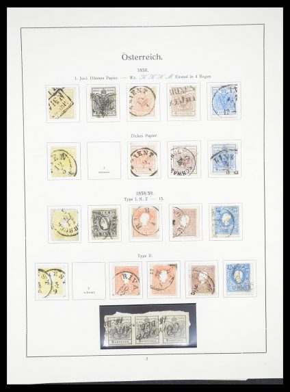 Stamp collection 33182 Austria and territories 1850-1922.