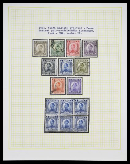 Stamp collection 33188 Yugoslavia 1871-1944.