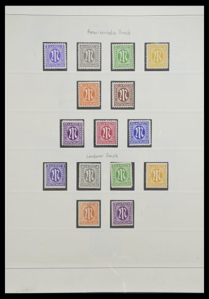 Stamp collection 33208 German Zones 1945-1949.