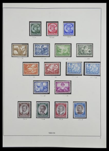 Stamp collection 33214 German Reich 1933-1945.