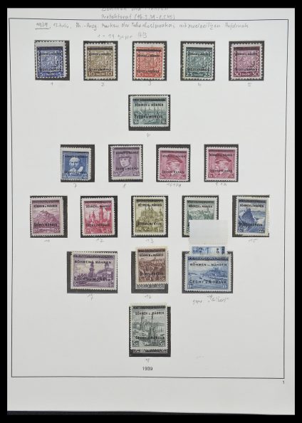 Stamp collection 33235 German occupation WW II 1938-1945.