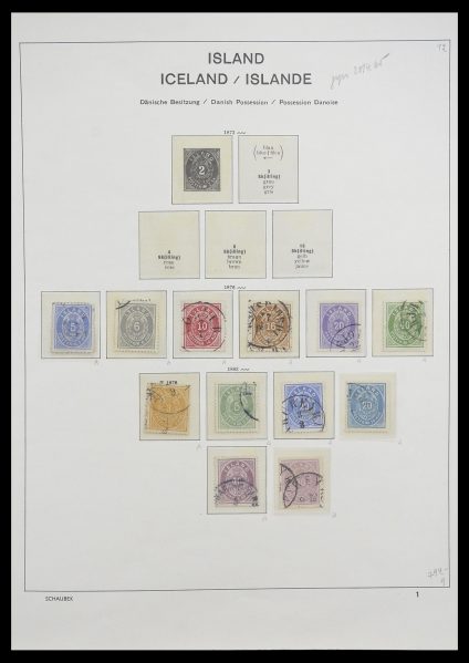 Stamp collection 33237 Iceland 1876-1996.
