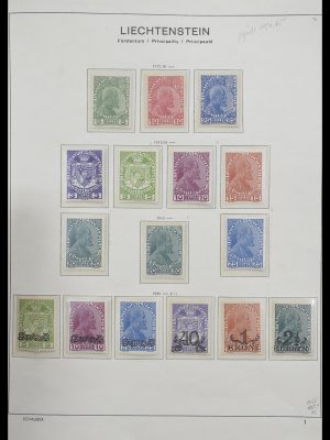 Stamp collection 33274 Liechtenstein 1912-1996.