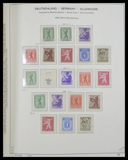 Stamp collection 33281 DDR 1945-1990.
