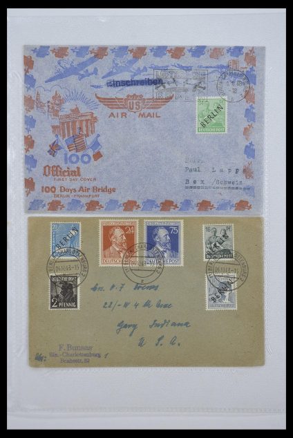Stamp collection 33290 Berlin covers 1948-1957.