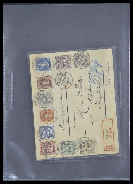 Stamp collection 33302 Switzerland covers and cards 1899-1948.