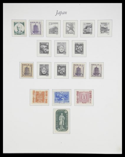 Stamp collection 33321 Japan 1946-1968.