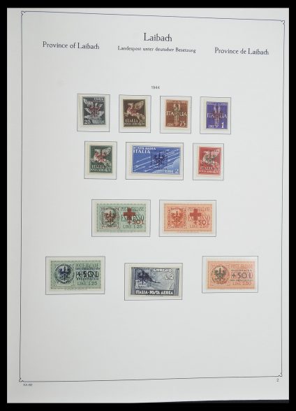 Stamp collection 33360 German occupation 2nd world war 1939-1945.