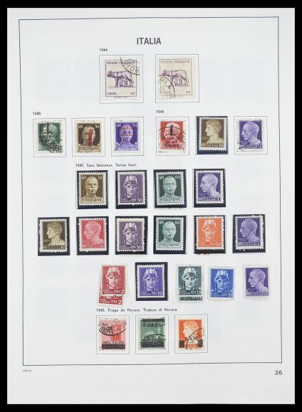 Stamp collection 33413 Italy 1945-2000.