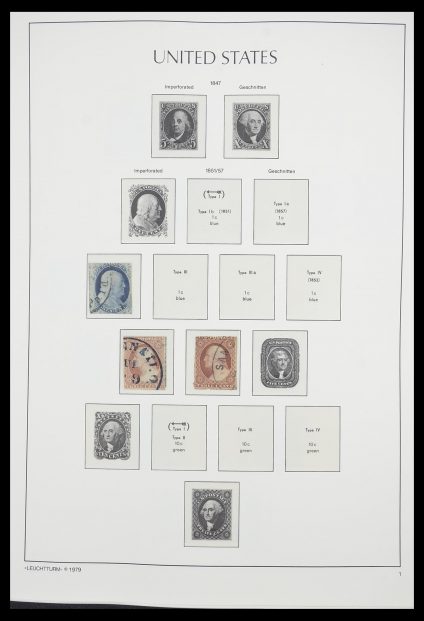 Stamp collection 33415 USA 1851-1964.