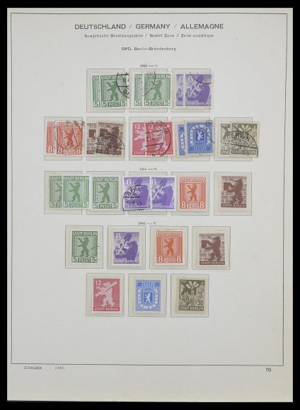 Stamp collection 33478 Sovjet Zone 1945-1949.