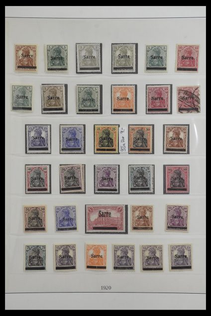 Stamp collection 33485 Saar 1920-1959.