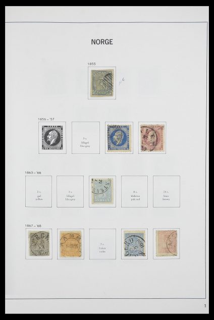 Stamp collection 33486 Norway 1856-1996.