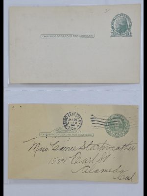 Stamp collection 33501 USA postal cards 1880-1920.