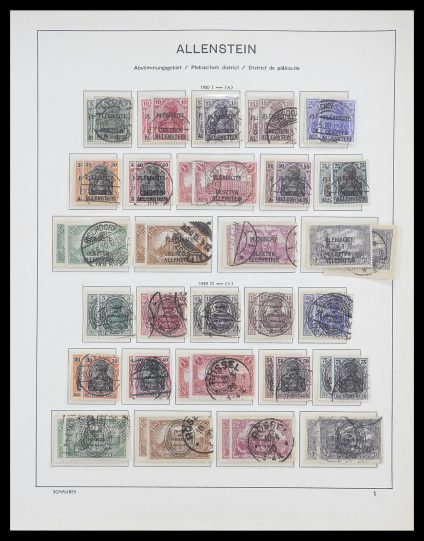 Stamp collection 33503 German territories 1920.