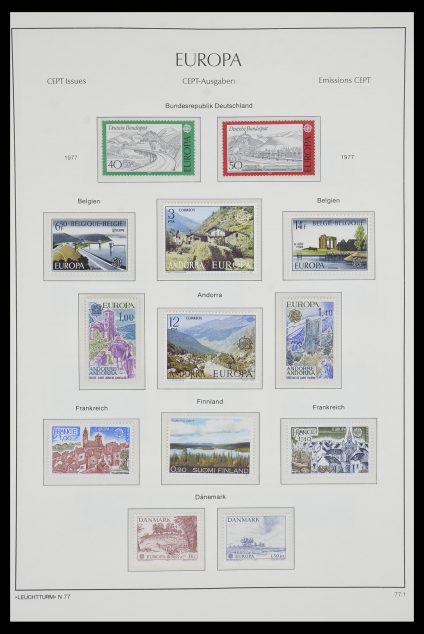 Stamp collection 33524 Europa CEPT 1977-2011.