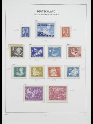 Stamp collection 33526 DDR 1949-1980.