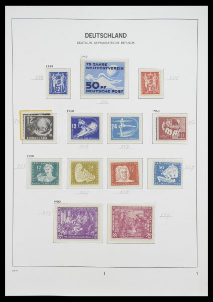 Stamp collection 33526 DDR 1949-1980.