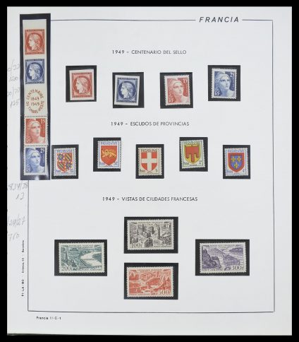 Stamp collection 33561 France 1949-1981.