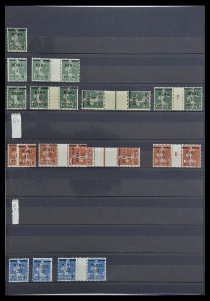 Stamp collection 33570 Memel 1920-1923.
