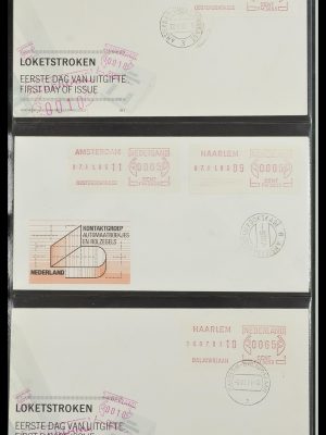 Stamp collection 33584 Netherlands ATM's on FDC 1981-1986.