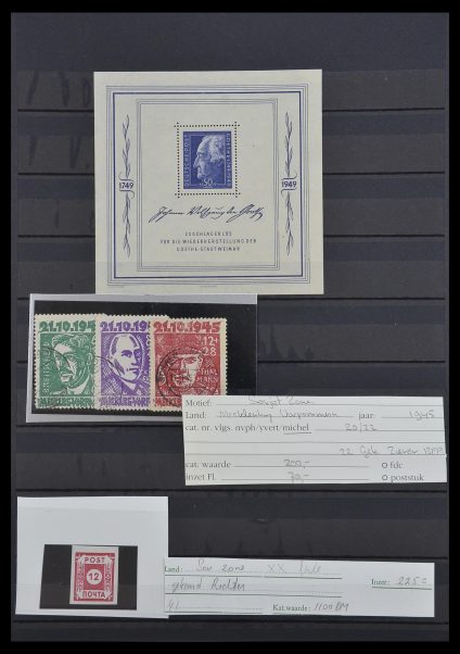 Stamp collection 33596 Sovjet Zone 1945-1949.