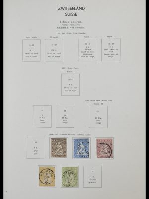 Stamp collection 33601 Switzerland 1854-1985.