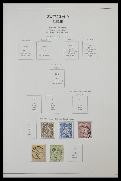 Stamp collection 33601 Switzerland 1854-1985.
