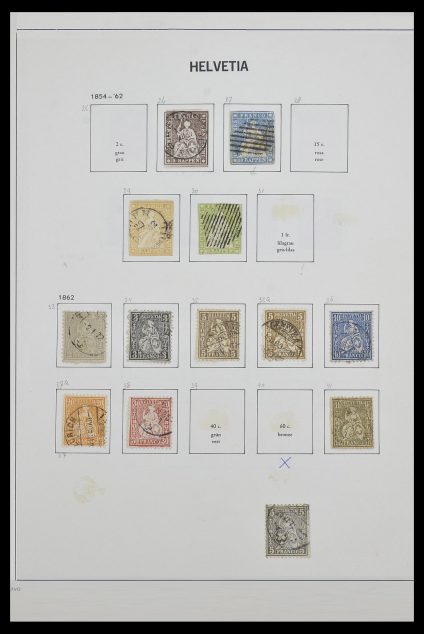 Stamp collection 33602 Switzerland 1854-1984.