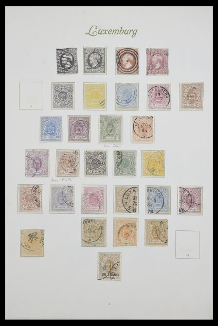 Stamp collection 33609 Luxembourg 1852-1968.