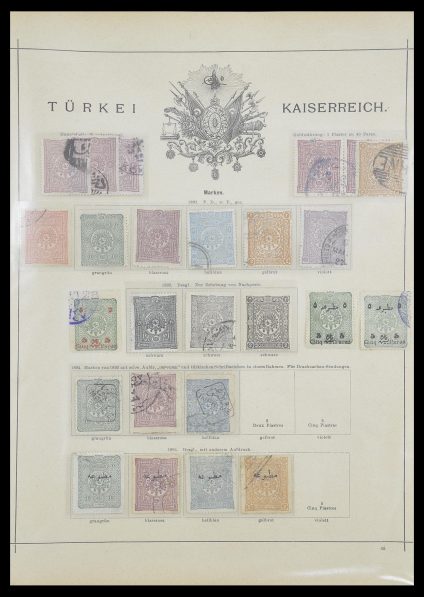 Stamp collection 33627 Turkey fiscaal 1864-1921.