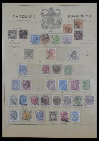 Stamp collection 33628 Scandinavia 1851-1900.
