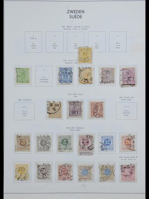 Stamp collection 33629 Sweden 1858-1957.