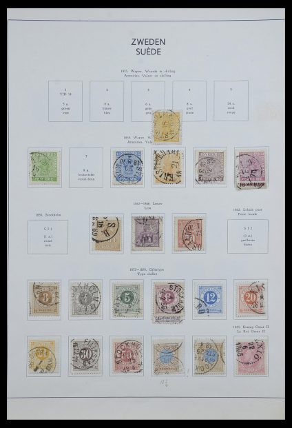 Stamp collection 33629 Sweden 1858-1957.