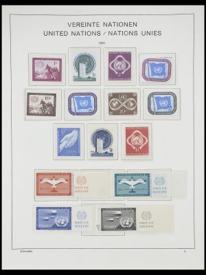 Stamp collection 33637 United Nations 1951-2005.